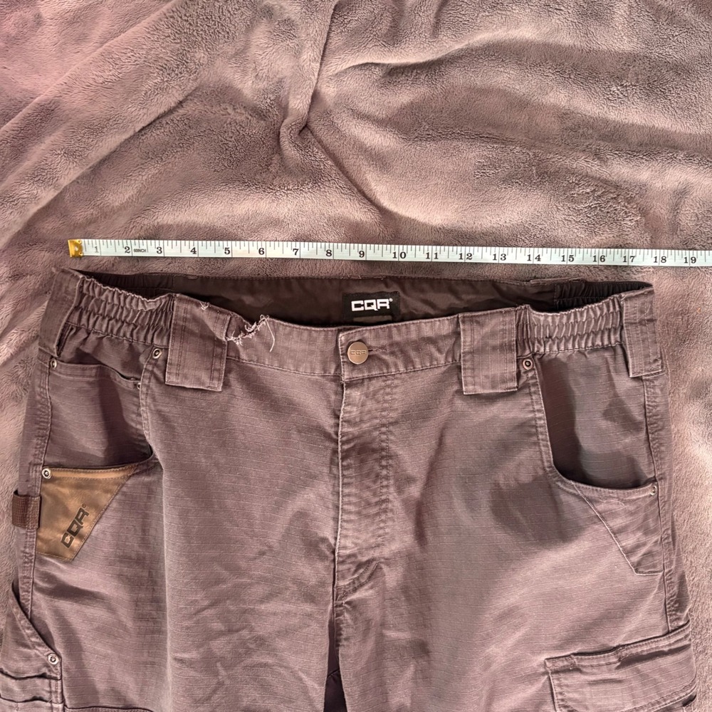 CQR Mens Cargo Pants Gray Size 36W x 34L Work Utility Outdoor Adventure - Picture 7 of 10